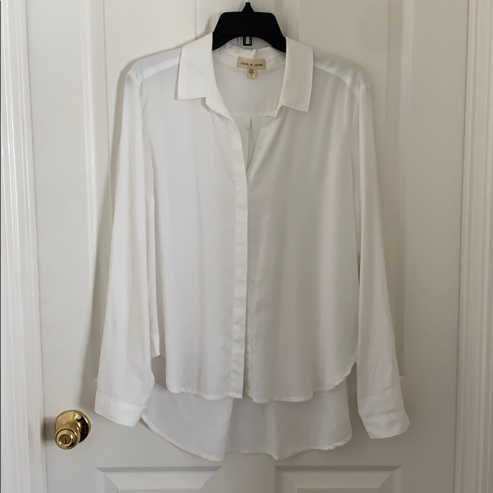 Anthropologie white button-down